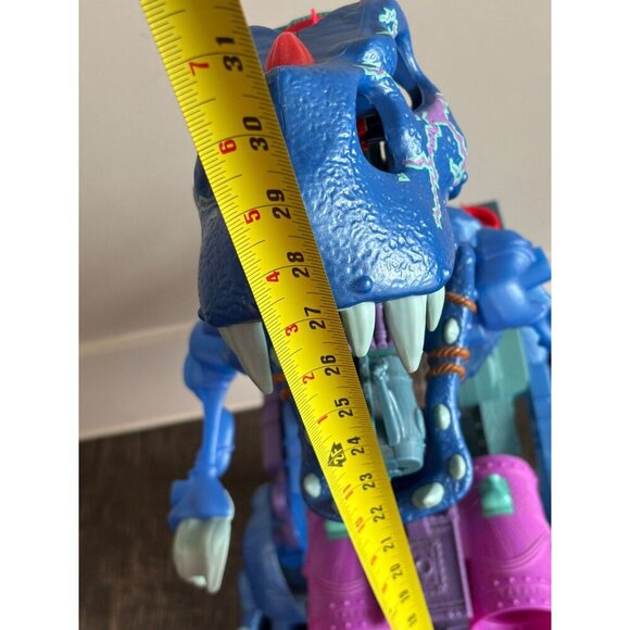 Imaginext Lot Ultra Ice Blue T Rex Dinosaur Pirate Alligator Walking Dino 30x16 - Picture 4 of 11